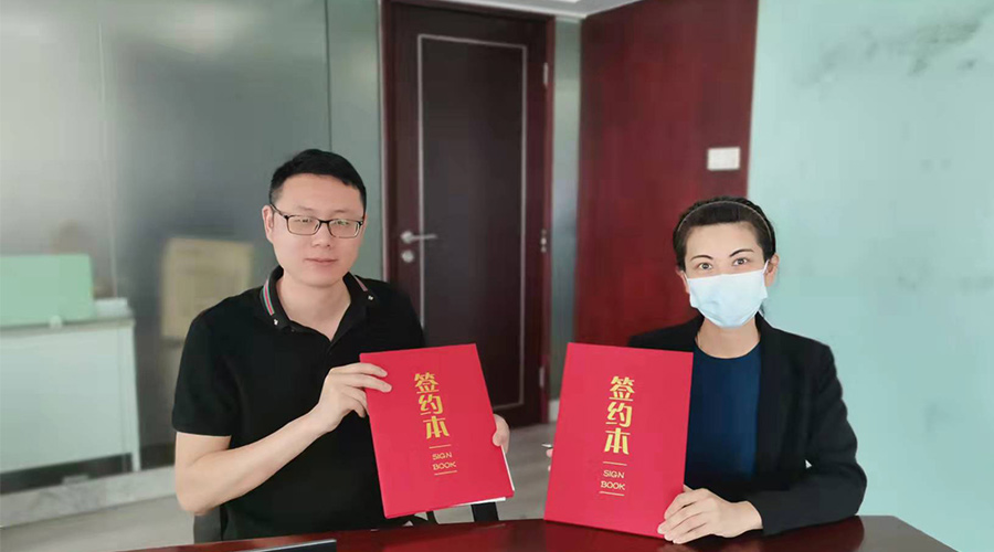 祝賀！金環(huán)電器與寧波某品牌電商客戶再次合作，簽約成功！